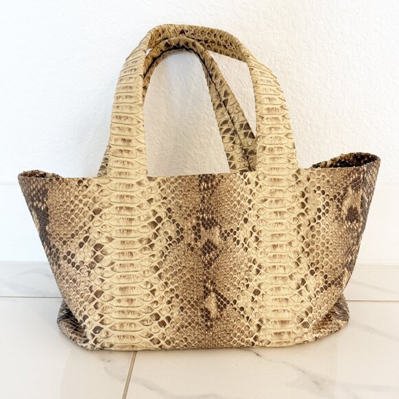 Fiona byrne x Paige Gamble Python handbag in neutral - Picture 1 of 11